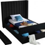 Kiki Velvet Upholstered Bed