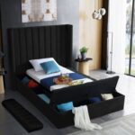 Kiki Velvet Upholstered Bed
