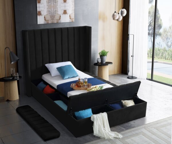 Kiki Velvet Upholstered Bed