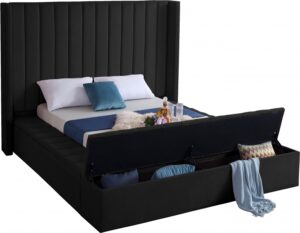 Kiki Velvet Upholstered Bed