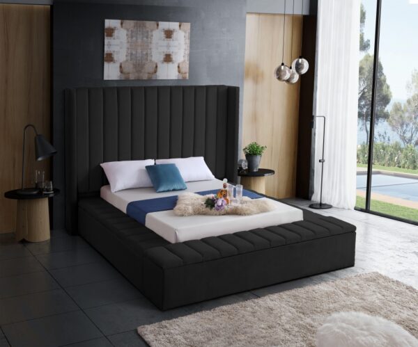 Kiki Velvet Upholstered Bed
