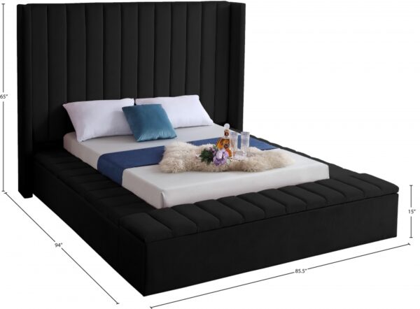Kiki Velvet Upholstered Bed