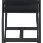Stryker Boucle Fabric and Vegan Leather Upholstered Bar / Counter Stools