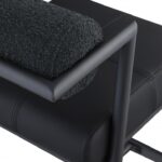 Stryker Boucle Fabric and Vegan Leather Upholstered Bar / Counter Stools