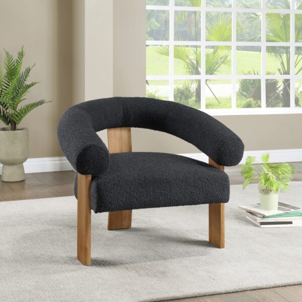Winston Boucle Fabric Upholstered Accent Chair