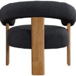 Winston Boucle Fabric Upholstered Accent Chair
