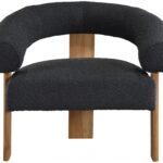 Winston Boucle Fabric Upholstered Accent Chair
