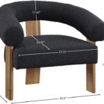 Winston Boucle Fabric Upholstered Accent Chair