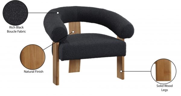 Winston Boucle Fabric Upholstered Accent Chair