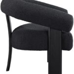Winston Boucle Fabric Upholstered Accent Chair