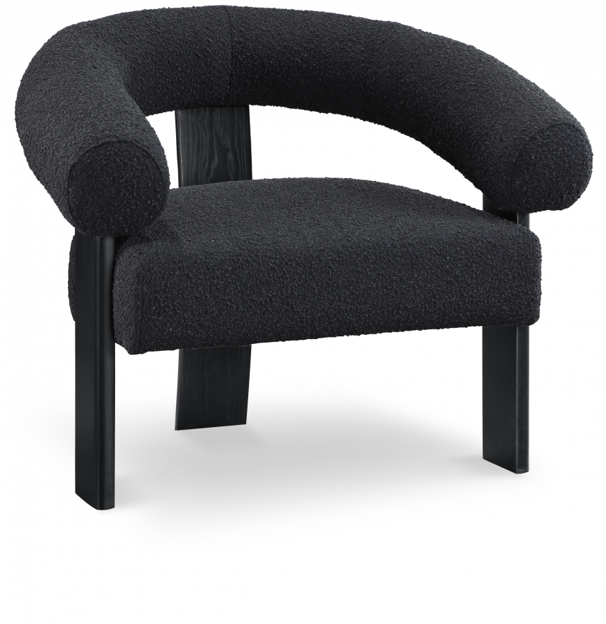 Winston Boucle Fabric Upholstered Accent Chair
