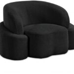 Principessa Boucle Fabric Upholstered Chair