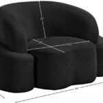 Principessa Boucle Fabric Upholstered Chair