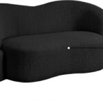 Principessa 68" Boucle Fabric Upholstered Loveseat