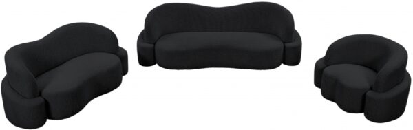 Principessa 90" Boucle Fabric Upholstered Sofa