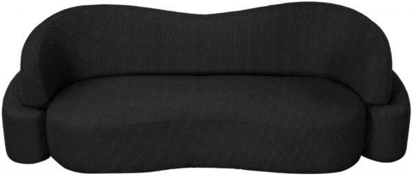 Principessa 90" Boucle Fabric Upholstered Sofa