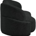 Principessa 90" Boucle Fabric Upholstered Sofa