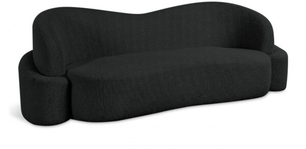 Principessa 90" Boucle Fabric Upholstered Sofa