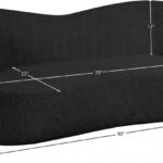 Principessa 90" Boucle Fabric Upholstered Sofa