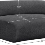 Bale Chenille Fabric Upholstered Modular Chair