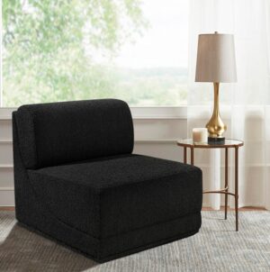 Ollie Boucle Fabric Upholstered Armless Modular Chair