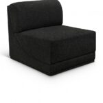Ollie Boucle Fabric Upholstered Armless Modular Chair