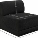 Ollie Boucle Fabric Upholstered Armless Modular Chair