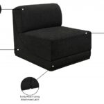 Ollie Boucle Fabric Upholstered Armless Modular Chair