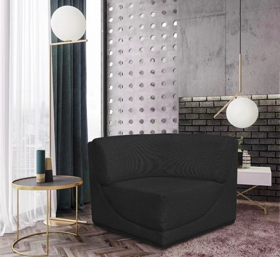 Ollie Boucle Fabric Upholstered Corner Modular Chair