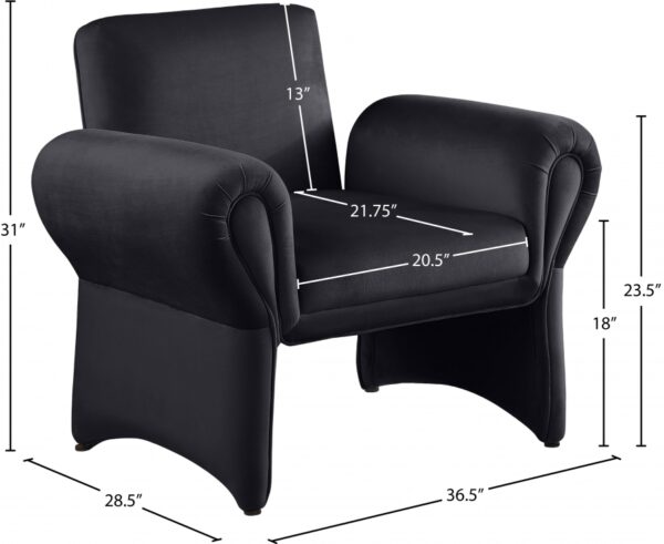 Fleurette Velvet Upholstered Accent Chair