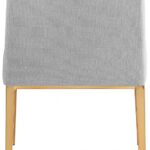 Haines Linen Textured Fabric Upholstered Dining Chair