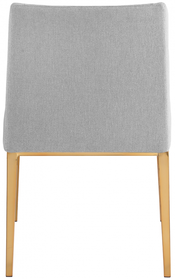 Haines Linen Textured Fabric Upholstered Dining Chair