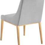 Haines Linen Textured Fabric Upholstered Dining Chair