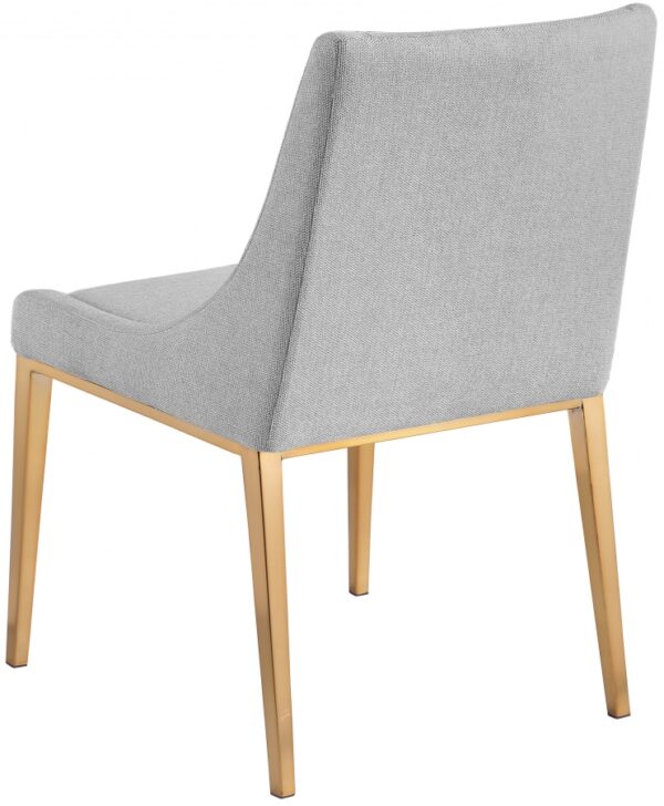 Haines Linen Textured Fabric Upholstered Dining Chair
