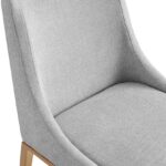Haines Linen Textured Fabric Upholstered Dining Chair
