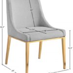 Haines Linen Textured Fabric Upholstered Dining Chair
