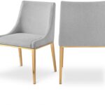 Haines Linen Textured Fabric Upholstered Dining Chair