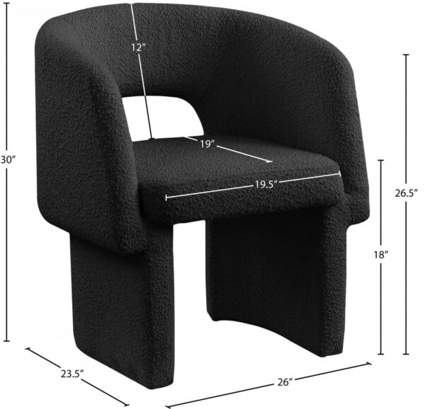 Emmet Boucle Fabric Upholstered Dining Chair / Accent Chair