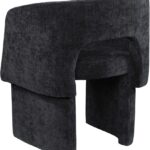 Emmet Chenille Fabric Upholstered Dining Chair / Accent Chair