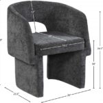 Emmet Chenille Fabric Upholstered Dining Chair / Accent Chair