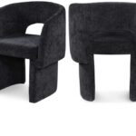 Emmet Chenille Fabric Upholstered Dining Chair / Accent Chair