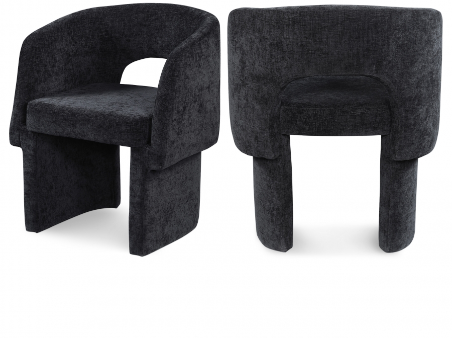 Emmet Chenille Fabric Upholstered Dining Chair / Accent Chair