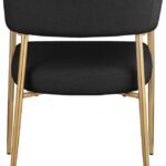Creston Linen Textured Fabric Upholstered Dining Chair