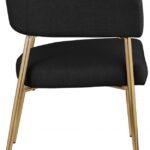 Creston Linen Textured Fabric Upholstered Dining Chair