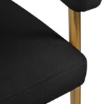Creston Linen Textured Fabric Upholstered Dining Chair