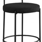 Beacon Boucle Fabric Upholstered Bar / Counter Stools