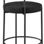 Beacon Boucle Fabric Upholstered Bar / Counter Stools