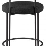 Beacon Boucle Fabric Upholstered Bar / Counter Stools