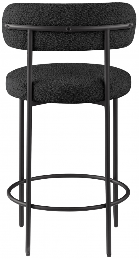 Beacon Boucle Fabric Upholstered Bar / Counter Stools
