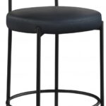 Beacon Vegan Leather And Boucle Fabric Upholstered Bar / Counter Stools